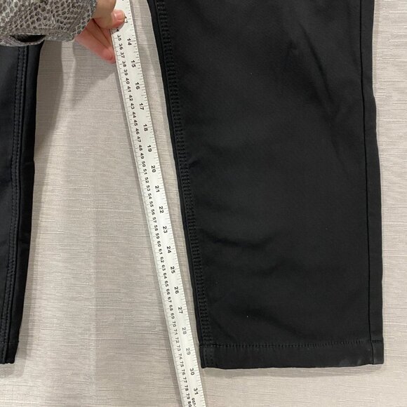 CAT Caterpillar Work Pants Mens 38 x 30 Black Canvas Fleece Lined Insulated - Picture 7 of 12